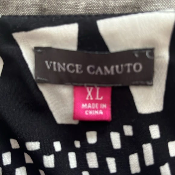 Vince Camuto Maxi Dress Back and White -size XL - Picture 2 of 4
